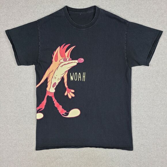 PlayStation Crash Bandicoot WOAH T-Shirt Size S/M Wrap Video Games Y2K - Picture 1 of 7